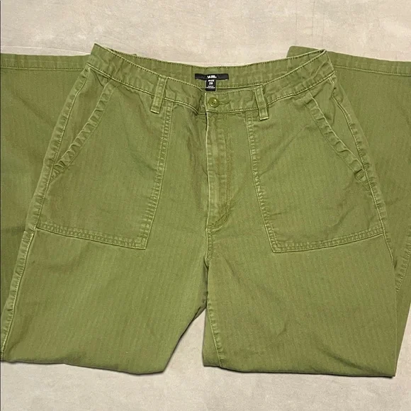 Women’s Vans Union Relaxed Green Carpenter Trousers - Picture 5 of 10